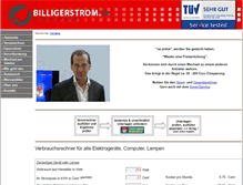 Tablet Screenshot of billigerstrom.de